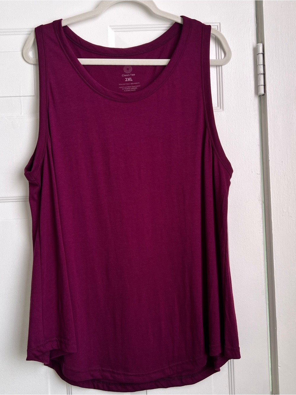 Clean Tee Factory Women’s Flowy Tank- Berry